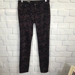 AG Adriano Goldschmeid Purple The Legging Super Skinny Pants‎ Sz. 28